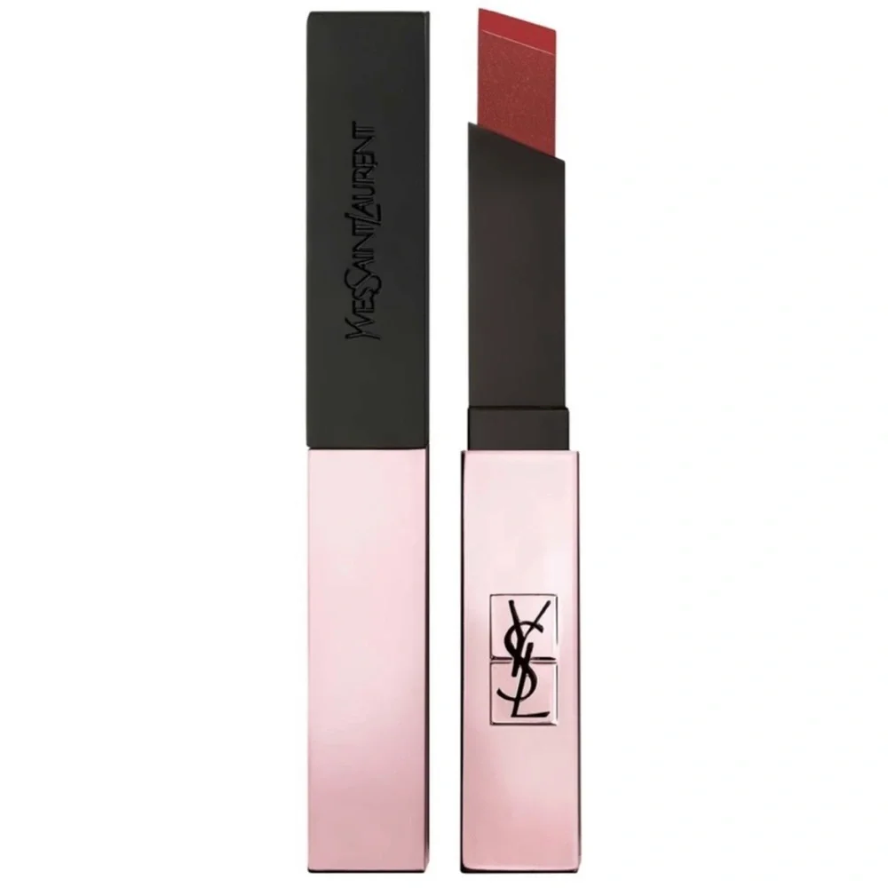 YVES SAINT LAURENT ROUGE PUR COUTURE THE SLIM GLOW MATTE N°205 SECRET ROSEWOOD - Picture 3 of 5